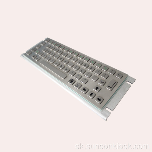 Braillova kovová klávesnica pre informačný kiosk